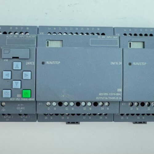 Siemens LOGO! 24RCE mit Erweiterungsmodulen DM16 24 6ED1052-1HB00-0BA8 (LOGO! 24RCE) 6ED1055-1CB10-0BA2 (DM16 24, 2 Stk.)