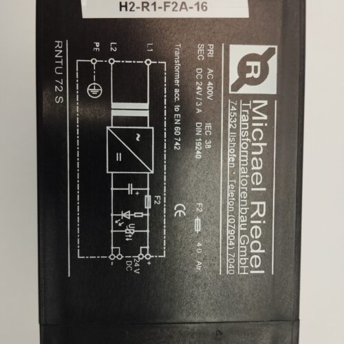 Michael Riedel RNTU 72 S Transformator / Netzteil 400V / 24V DC 3A