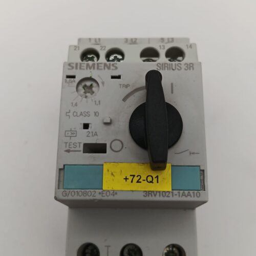Siemens 3RV1021-1AA10 Leistungsschutzschalter